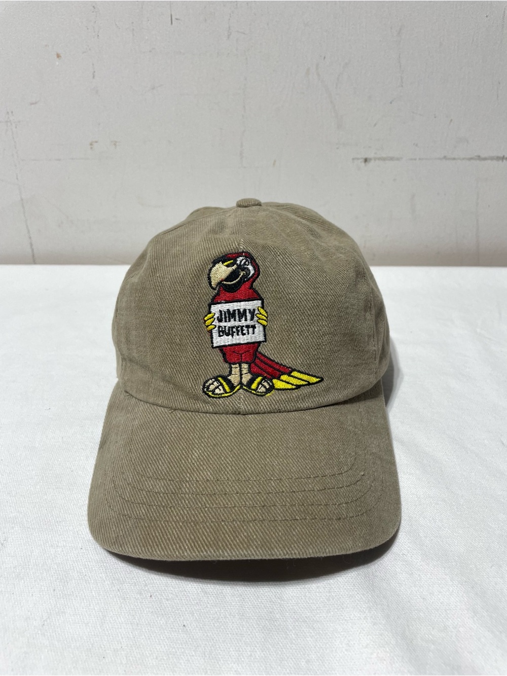 Vintage 2000 Jimmy Buffett Tour Corduroy Strap Back Hat Parrot USA Made